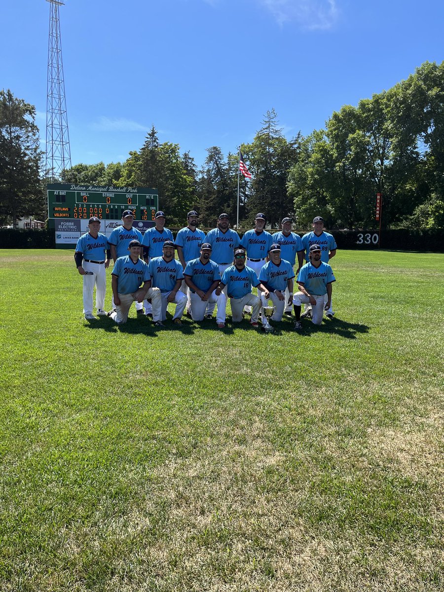 Back to back ‘A’ champs. We plate 5 in the bottom of the 6th to win 7-2 against ⁦<a href="/MilltownOutlaws/">MilltownOutlaws</a>⁩. T. Rome goes the distance….again #backtoback ⁦<a href="/TheFedMN/">Federal League</a>⁩