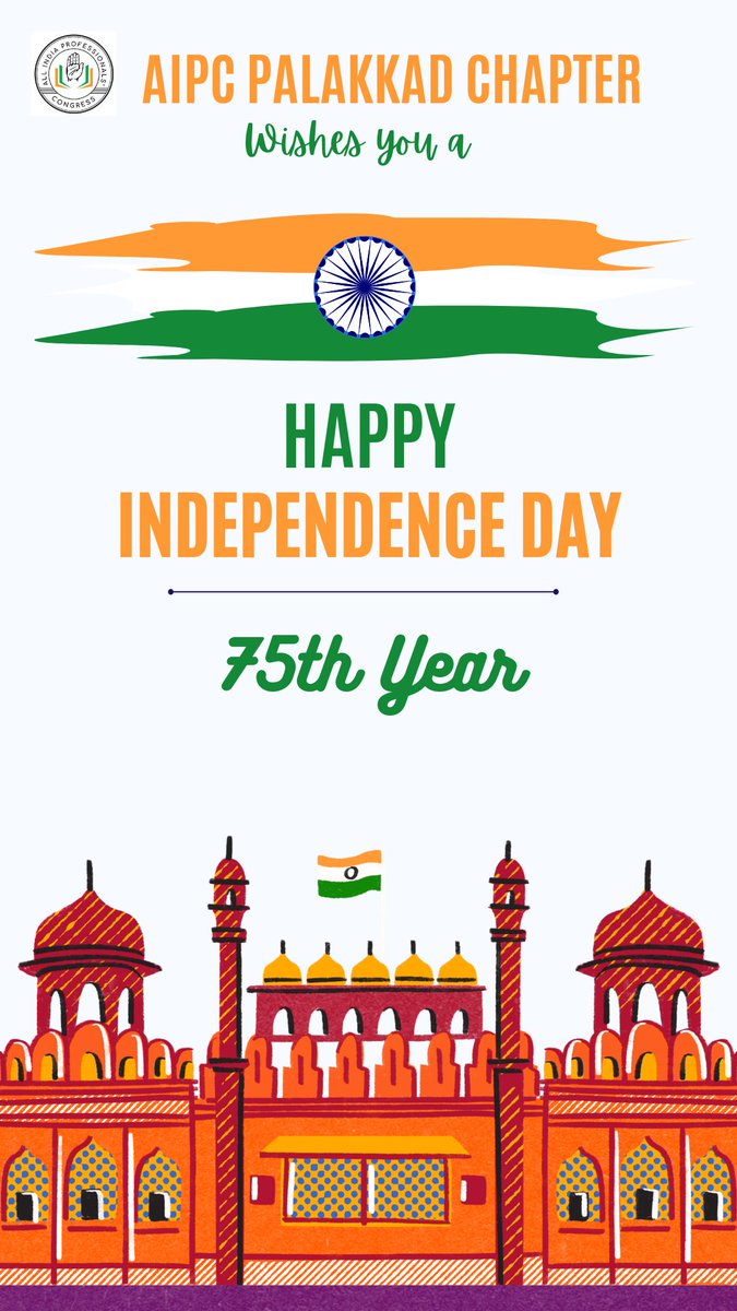 AIPCPKD's tweet photo. #HappyIndependenceDay 
@ShashiTharoor @drsslal @AipcKerala @AalimJaveri https://t.co/TnUuujhlGM