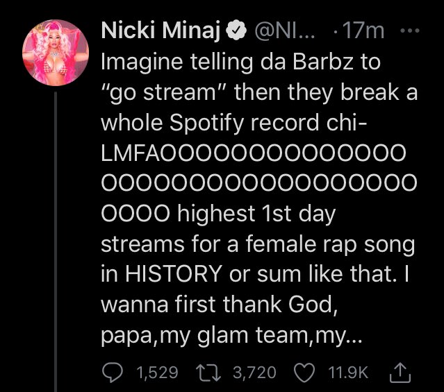 pradarrh's tweet photo. Nicki Minaj always stalking Cardi . https://t.co/55oE7Am69O