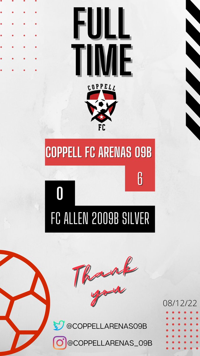 CoppellArenas09's tweet photo. On our last match on #PPIL Game Tournaments, we had a great victory, the game was really exciting. Both teams played amazing.#CoppellArenas09B
#CoppellSoccer #CoppellFC #NorthTexasSoccer #socceryouth #OneTeamOneDream #OneTeamOneGoal https://t.co/QYoYN1iQAl