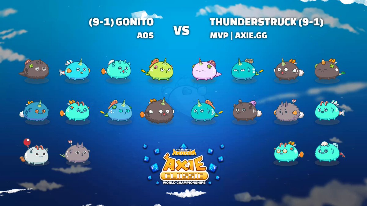 Anopther top match <a href="/AOSGuild/">Ace Of Spades ♠️</a> <a href="/Gonito16/">Gonito</a> ⚔️ @Indes_Axiegg <a href="/ThunderRoyale/">ThunderStruck</a> 
🇵🇭: facebook.com/AxieInfinity
🇺🇸: twitch.tv/axieinfinity
🇵🇹: twitch.tv/axieinfinitypt
🇪🇸: twitch.tv/axieinfinityes…