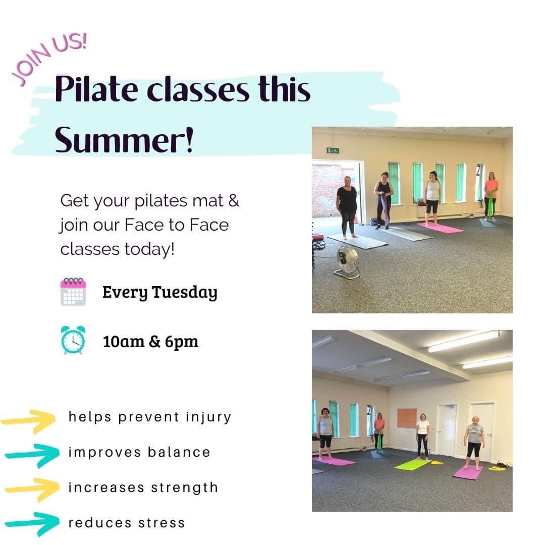 c2cfitnesswales's tweet photo. It’s been a HOT one this week! 🌞 
Thankfully we have been able to keep the Pilates class nice and cool. 

Face to Face classes: Every Tuesday @ 10am &amp; 6pm. 

If you would like to join our Pilate classes over the summer, please leave a comment below! 👇🏼 https://t.co/QS5ty0bP40