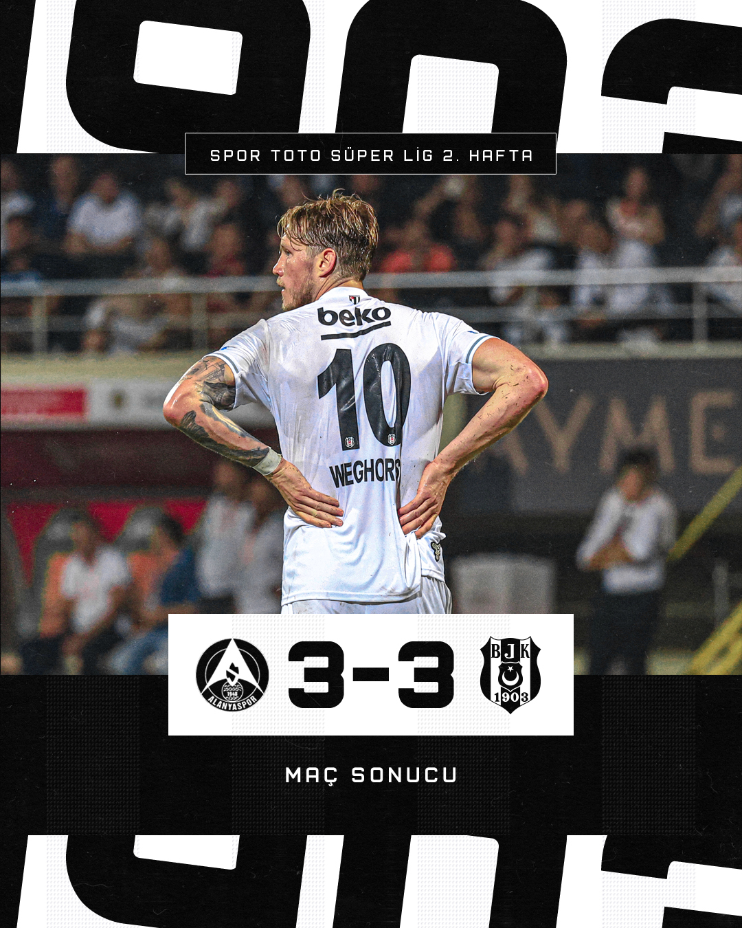 alanyaspor beşiktaş maç sonucu