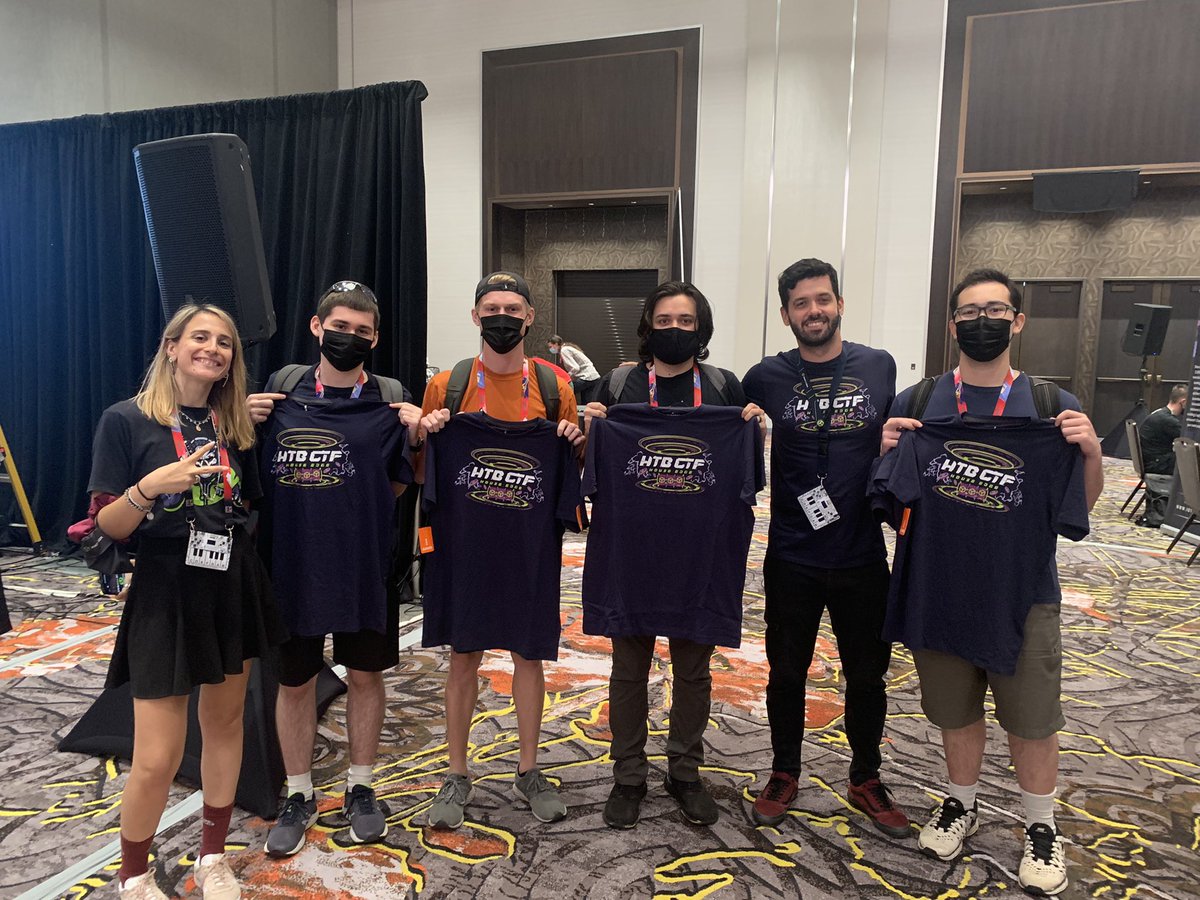 hackthebox_eu's tweet photo. Congrats to our 1st and 2nd place House Edge CTF winners! 👏 

#DEFCON30 #DEFCON #IoThacking https://t.co/3B2h2s7e4z