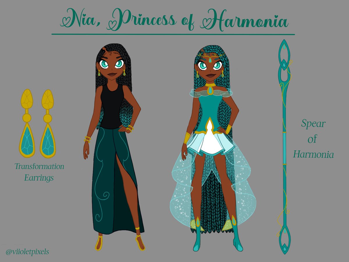 viioletpixels's tweet photo. tfw you randomly remember an old niche show you used to be into and decide to revamp your characters for it 

Meet Nia, one of my #Lolirock OCs!💧

#digitalart https://t.co/uVJ2niMOvz