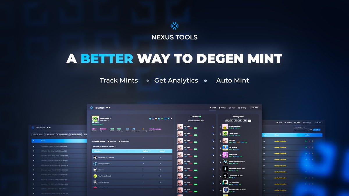 cosmicbears_xyz's tweet photo. Nexus Tools x Moonbears

We've teamed up with nexus tools to giveaway 3x Whitelist spots!

How to Enter -

1⃣ Like &amp; RT
2⃣ Follow @NexusToolsNFT &amp; @moonbears_xyz 
3⃣ Tag 3 friends

48 Hours... ⏰ https://t.co/tvZEfpKUBl