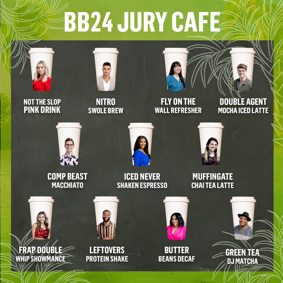 CBSBigBrother's tweet image. Which drink are you ordering?🤩 Don't forget to catch an all-new #BB24 tonight at 8/7c on @CBS!
