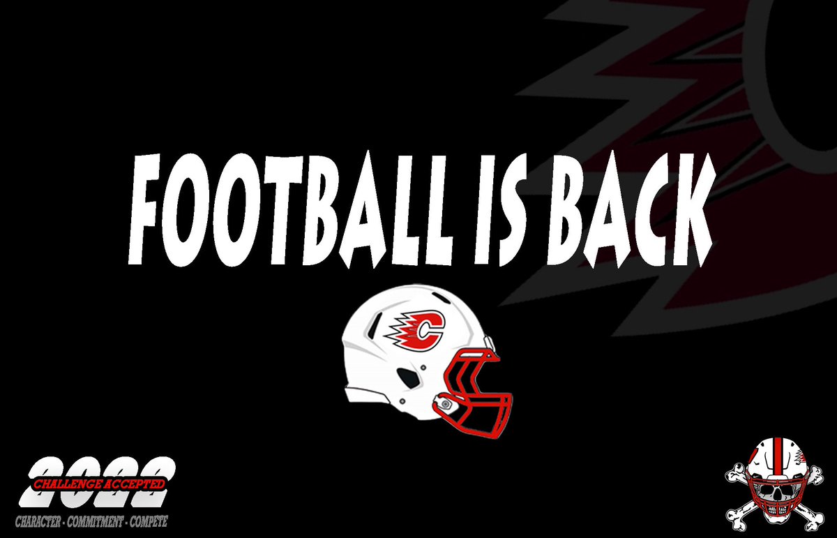 CentCougsFB's tweet photo. It’s time. 

The journey begins tomorrow at 7:15 A.M. Continue to build the tradition🔴⚪️⚫️ https://t.co/muUiULBuqp