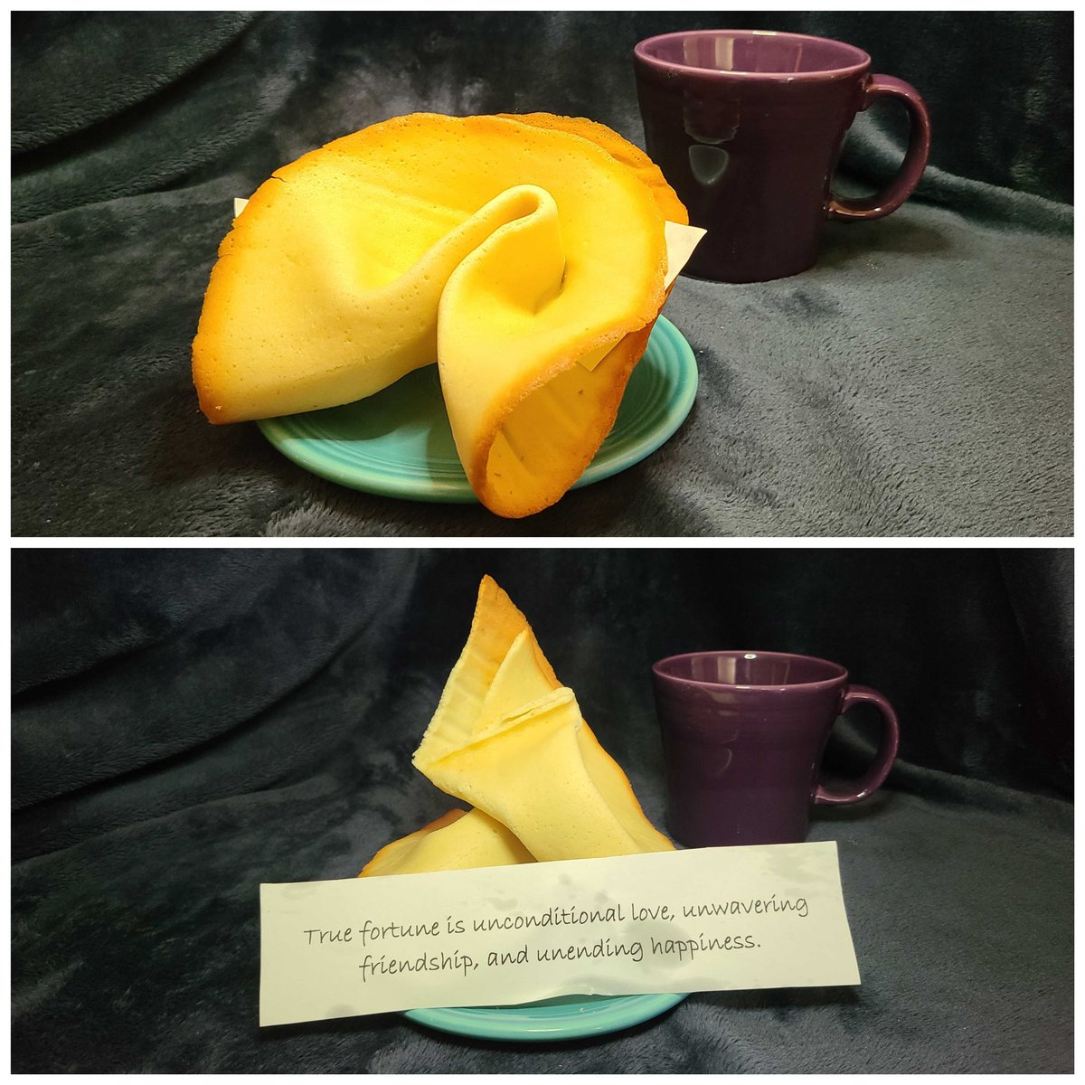VGishi's tweet photo. 👩‍🍳VeniVidiGISHI👩‍🍳 bakers crafted the world's largest fortune cookie for #GISH #Item66. 
Here at VVG HQ, we agree that true fortune is unconditional love, unwavering friendship, and unending happiness. 
We also agree that cookies are yummy. 🥠🥠 https://t.co/yjPwmgXLNy