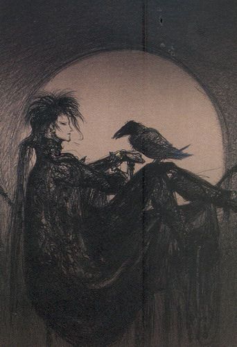 belllmonts's tweet photo. for those who are just getting into the sandman because of the netflix show, yoshitaka amano (of final fantasy and vampire hunter d fame) did some gorgeous art for the series and his depiction of morpheus is impeccable https://t.co/7DmOu7QyPP