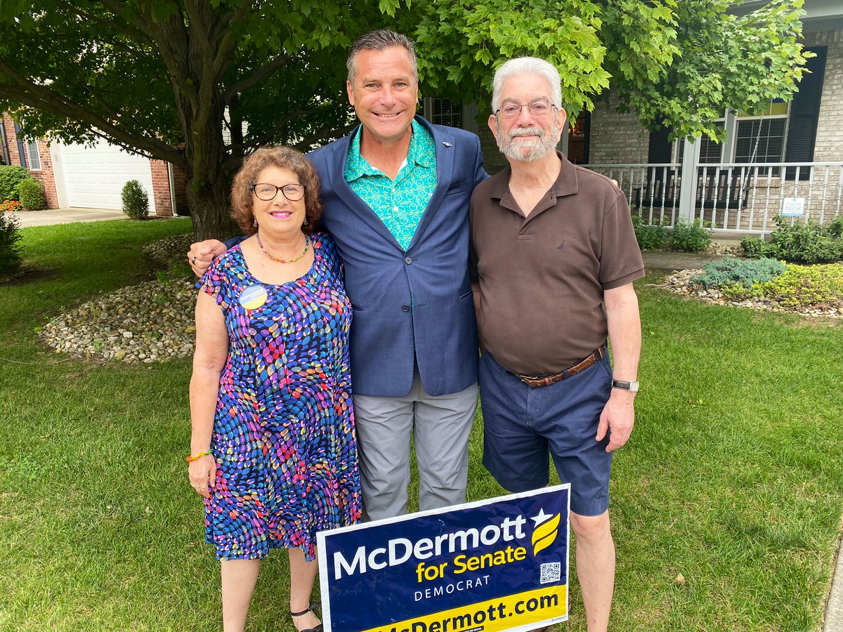 gomcdermott's tweet photo. Thank you Carmel and the Gross family for hosting @tommcdermottjr at their home today & to hear Tom’s message and how together we will #FireToddYoung this November 8th! #HamiltonCountyisPurple #BeatingToddYoungOneStopataTime https://t.co/LdFjwMxB3K