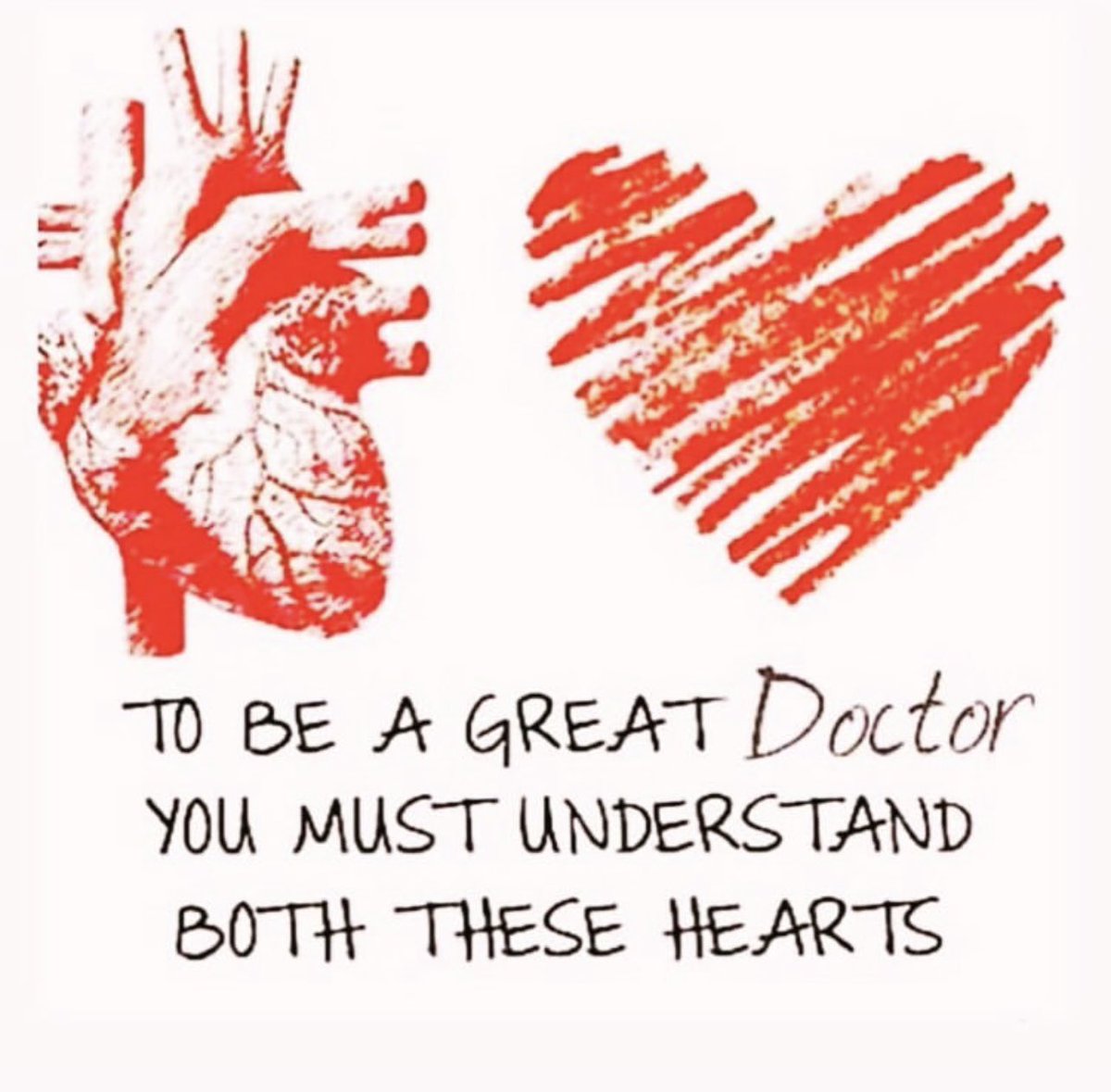 DrPZPZ's tweet photo. To be a great cardiologist, you must understand both these hearts!!! #cardiotwitter #cardiologist #lovemyjob #resusciation #cardiovascular https://t.co/7vfm2O3LCs