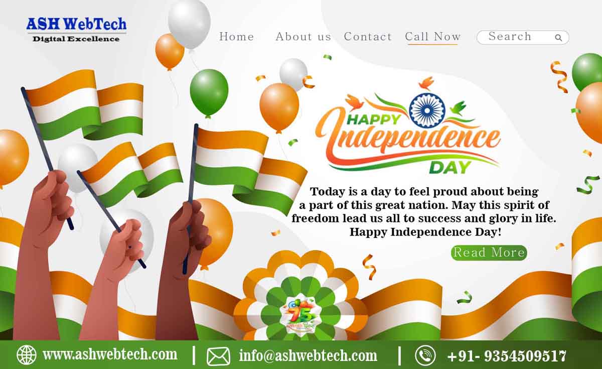 skhozaifahoffic's tweet photo. #ASH_WebTech by #75th Happy #Independence_Day! Today is a day to #feel_proud about being a part of this #great_nation. May this spirit of #freedom leads us all to #success and glory in life. https://t.co/GP67MIEJh5