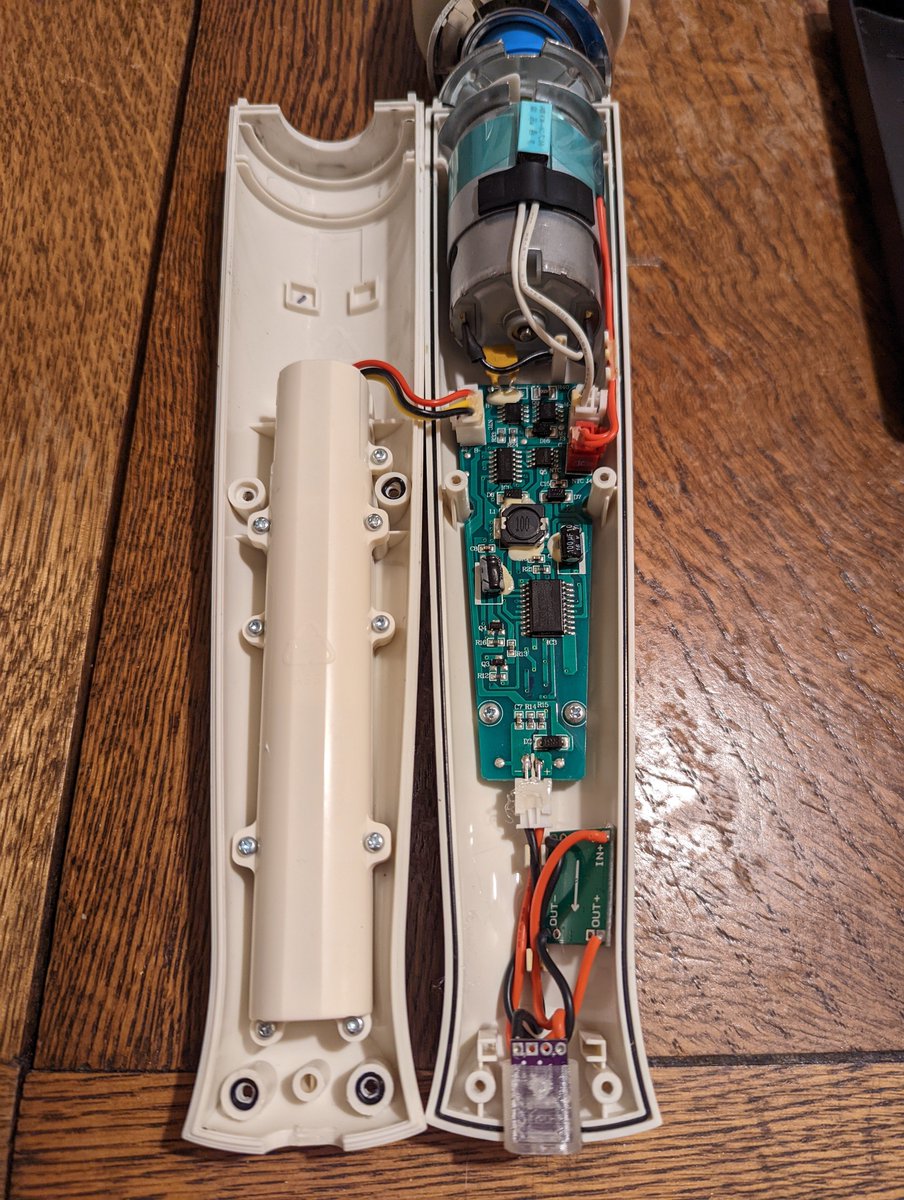 loremipsumass's tweet photo. in the spirit of @whitequark's magic wand hacking, converted this one to usb pd. next one will be PoE https://t.co/MbcX6XrrA4