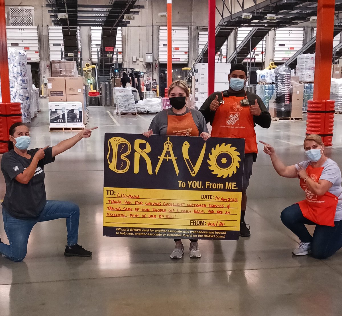 Michell32094612's tweet photo. RDC5642 🔑3 Mega Bravo shout outs go to Lillyanna,Dario,Keenan &amp; Ben for always driving excellent customer service &amp; taking care of our https://t.co/VDc91pw64l Rock! @camilo_5520 @JohnnyR_THD5642 @BrandiCassiani @AK_THD @John5642K3 @AlmaRam36252347 @mc_jay25 @RomeroMF6 @ahumada_e https://t.co/9IW5ST1yoM