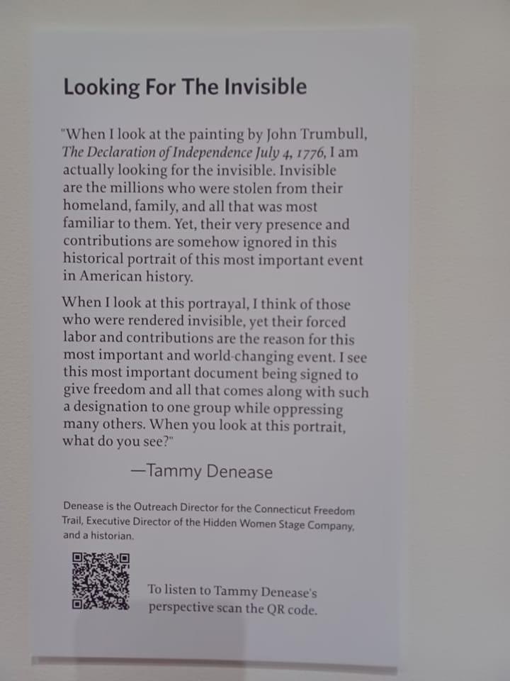 TDenease's tweet photo. Standing by my words! #hamilton #wadsworthatheneum #interpretations #mypov #isaidwhatisaid #invisible #hidden #johntrumbullpainting https://t.co/jzqvX6uLlz