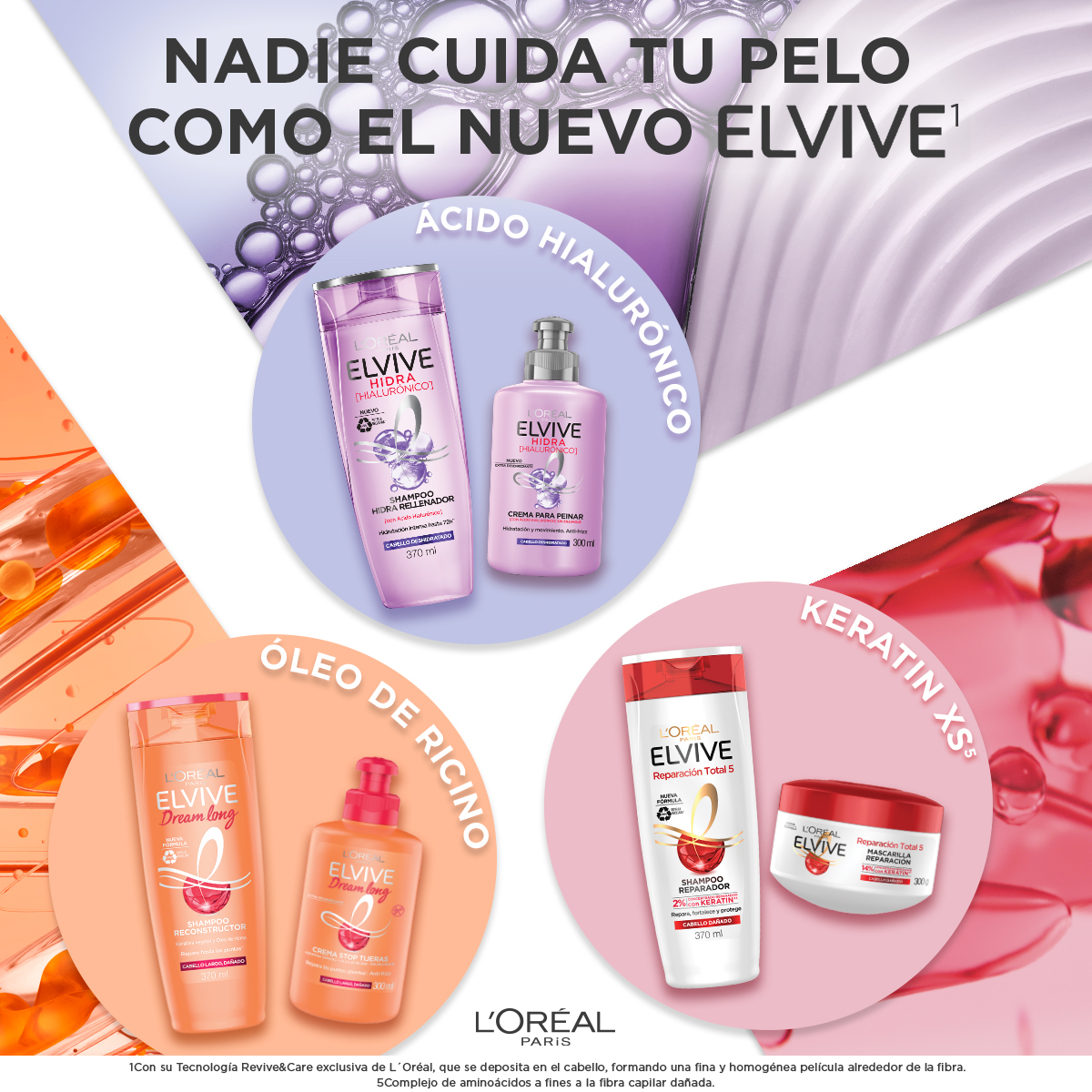 Conoce la renovación de Elvive y prueba sus nuevas fórmulas ¡Compra tu línea favorita!❤️