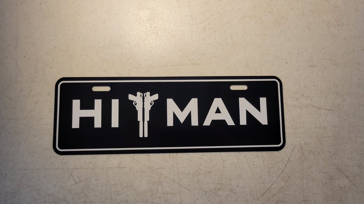 mracingdecals's tweet photo. Tablilla custom americana de Hitman pará Juan Manuel Piñero #tablilla #licenseplate #tablilla #custom #americana #hitman https://t.co/Rdf3jAikez