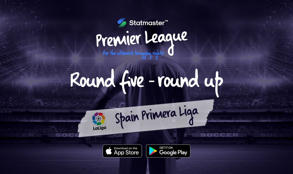 statmasterio's tweet photo. Round 5 round up

19 teams picked up max 6 points on

@VillarrealCF

Even with Valencia TheNoble stays top by 1 point -P5W5

Mookers Magic was 2nd briefly till @realmadrid came back to put Another_dave in 2nd👏

#StatmasterPremierLeague

Wonder what next week will have in store? https://t.co/rDtQjb7tnY