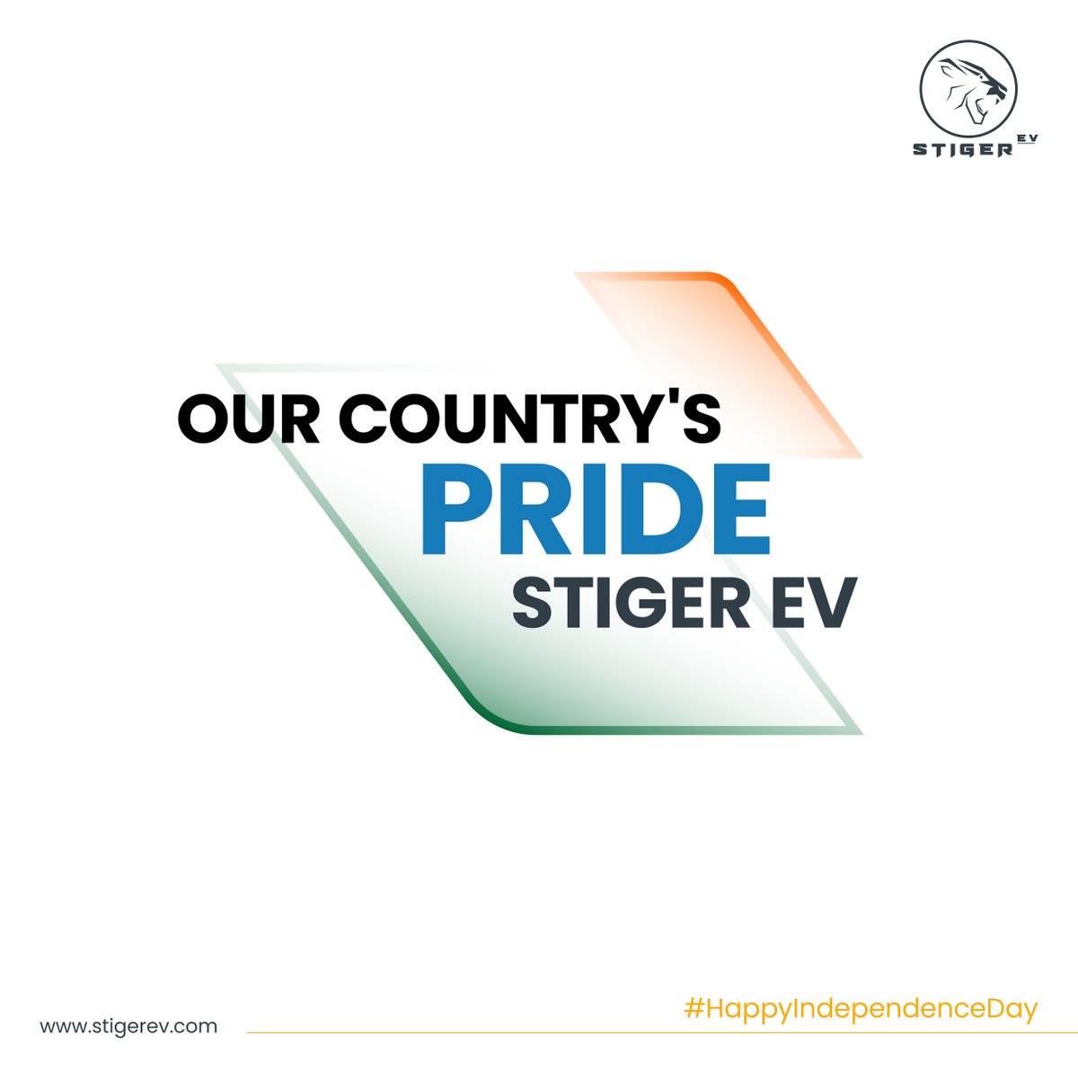 Stiger_EV's tweet photo. Let's pledge to make a shift and bring pride to our great nation.
Stiger EV wishes you a Happy Independence Day!
.
.
.
.
#stiger #electricvehicle #ev #ThisIsBalance #logistics #sROAR #greentechnology #electricvehiclesindia #independenceday https://t.co/16kzcE4O1c