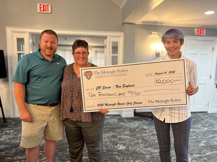 Through the amazing generosity of our donors, sponsors and participants, the 2022 Midnight Riders Golf Classic &amp; Charity Dinner raised $10,000 on behalf of <a href="/CPSoccerUS/">CP Soccer</a> New England!

Thank you to everyone that came out to support this event. Thank you to the volunteers!

#NERevs