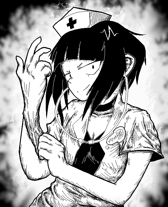 saweeshi's tweet photo. kyoka doin the enema of the state pose,
thought id leave this thing i made last year here for the legato lady, hopes for the better.
#mha355 #spoilers #kyokajiro #mha #MyHeroAcademia #enemaofthestate #blink182 https://t.co/XCV3kHGmT9