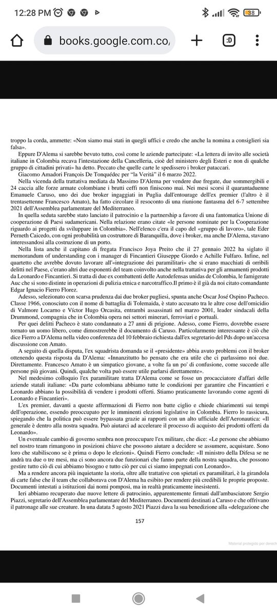 PANAS!!!
Eder Perneth Caicedo en la relatoría de Justicia y paz aparece como un supuesto testaferro de los paracos en la uniMag entre el 2001 al 2004.
Buscando el rastro del man, aparece el 23 de marzo del 2022 como delegado del Gob🐷 para comprar 4mil millones d EUROS en armas👇🏽