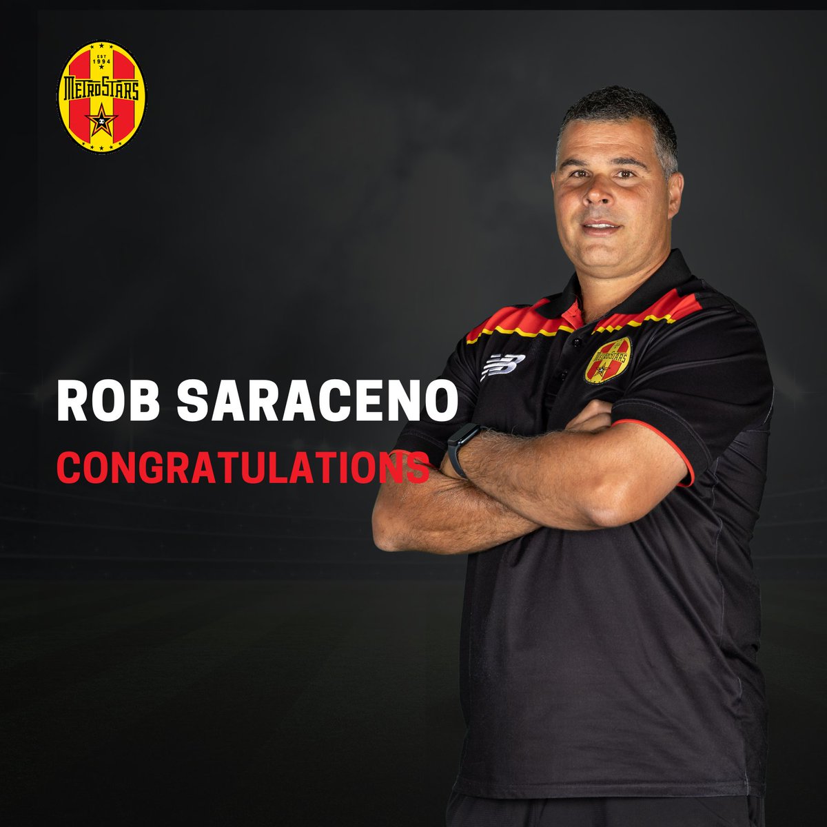 NE_MetroStars's tweet photo. ★ ᴄᴏɴɢʀᴀᴛᴜʟᴀᴛɪᴏɴꜱ★

This weekend Rob Saraceno will equal the most games coached for our club with 180 matches.

He will tie with Mike Barnett who coached between 2003-09.

On behalf of everyone at MetroStars, we would like to congratulate Rob on this exciting milestone https://t.co/W25vZTuVAQ