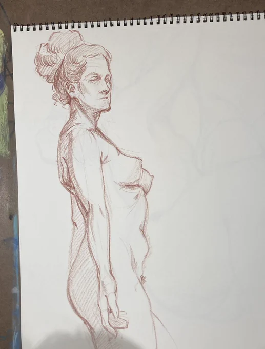 First time back at figure drawing in ages! Hoping to go more often  