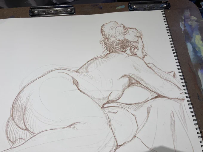 First time back at figure drawing in ages! Hoping to go more often  