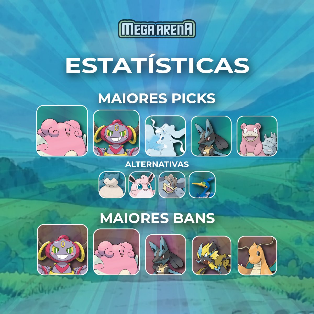 xmgaesports's tweet photo. 📢 Vem conferir qual foi o Dream Team e os dados coletados da segunda semana do Circuito das Insígnias! ⚡🔥💧🍃 https://t.co/6dR16NZVs7