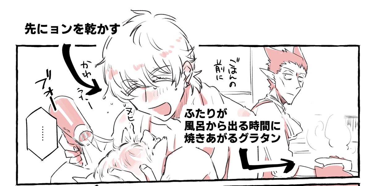 先日のアレ こいつらのこういう所が好きだと言う図 