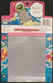 nostalgiapix25's tweet photo. Oscar the Grouch magic slate. Perfect for long car trips. 1970s. #1970s #OscartheGrouch #toy #magicslate #cartrips #vintage #classic #retro #nostalgia https://t.co/ReO5xyl4g0