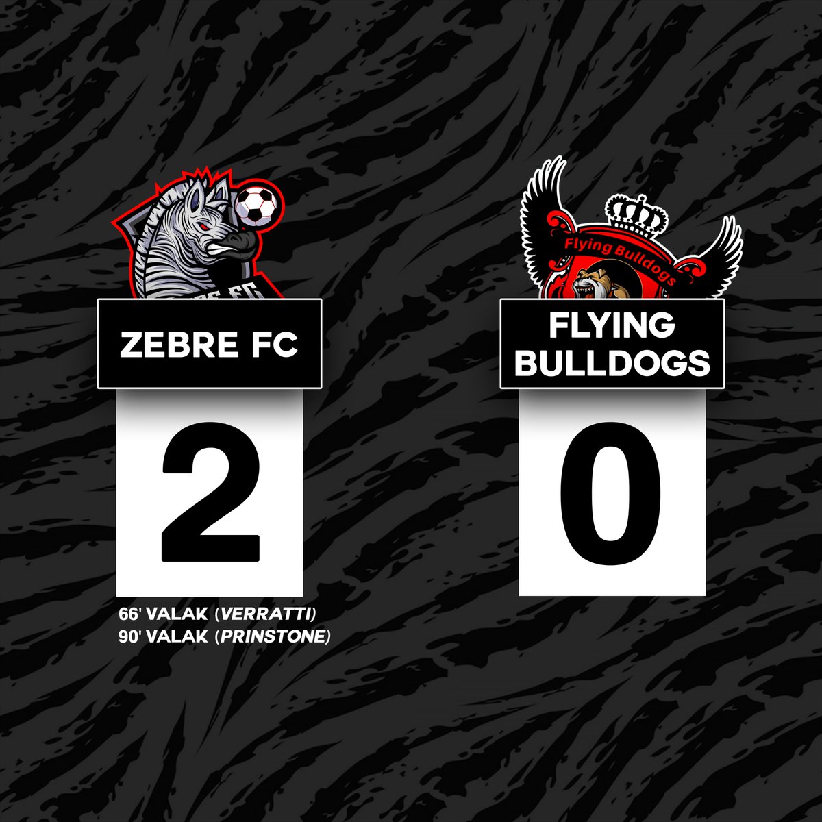 ZebreFC's tweet photo. 🏆 Résultats | PLFR
✅ Zèbre FC 3 - 1 Fangs
✅ Zèbre FC 2 - 0 Flying Bulldogs
🏆 Résultats | PLINT 3
❌ Zèbre FC 1-2 Anatomy FC
➖ Zèbre FC 2 - 2 Never Enough
Belle opération des Zèbres en PLFR, une INT3 assez décevante toutefois, il faudra se rattraper ! #GoWildGoZebra https://t.co/OT6Nx2TCbl