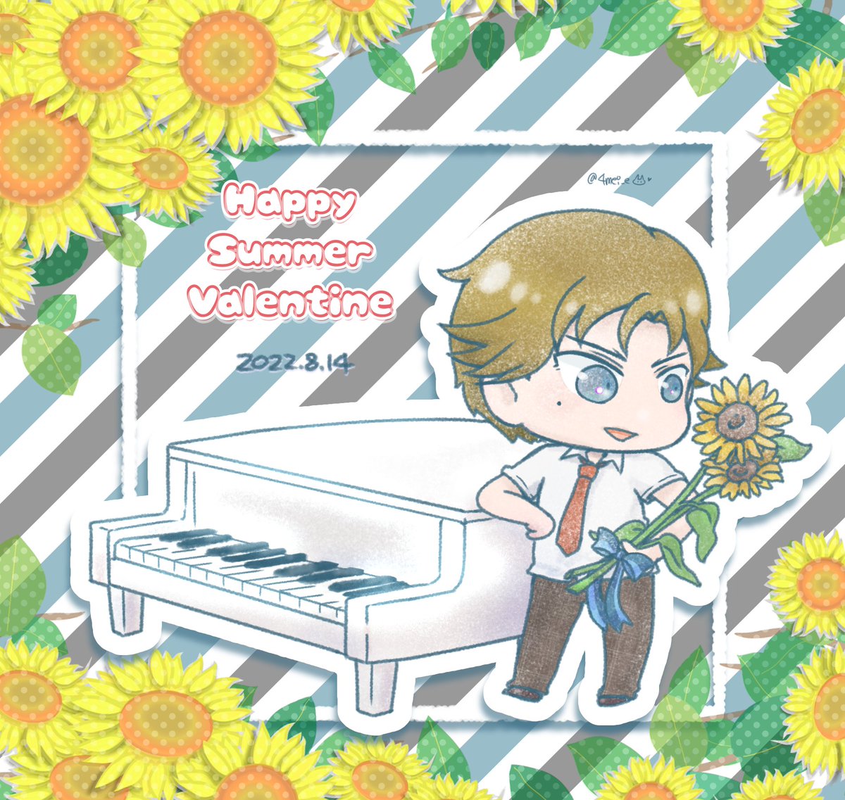 4mei_e's tweet image. 油断してたるんでるので大遅刻😂な #ハッピーサマーバレンタイン 🌻✨
跡部＆手塚で、いくよっ！！だいすきーーー💕！！！！

#サマバレ #サマバレ2022 #ハッピーサマーバレンタイン2022