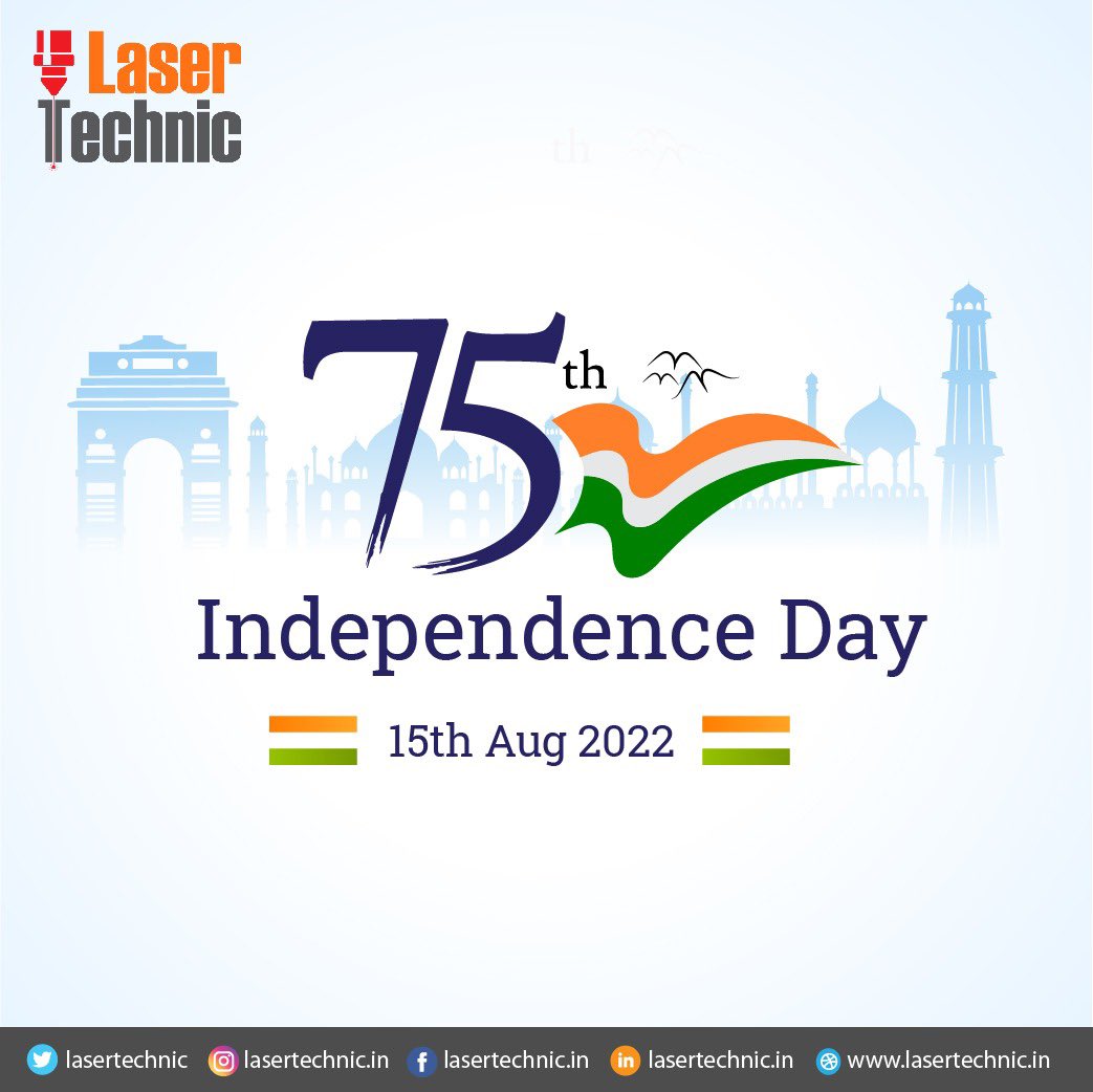 LaserTechnic's tweet photo. Happy 75th Independence Day India 🇮🇳

#azadikaamritmahotsav #independenceday #india https://t.co/ZOfbcwjmfR