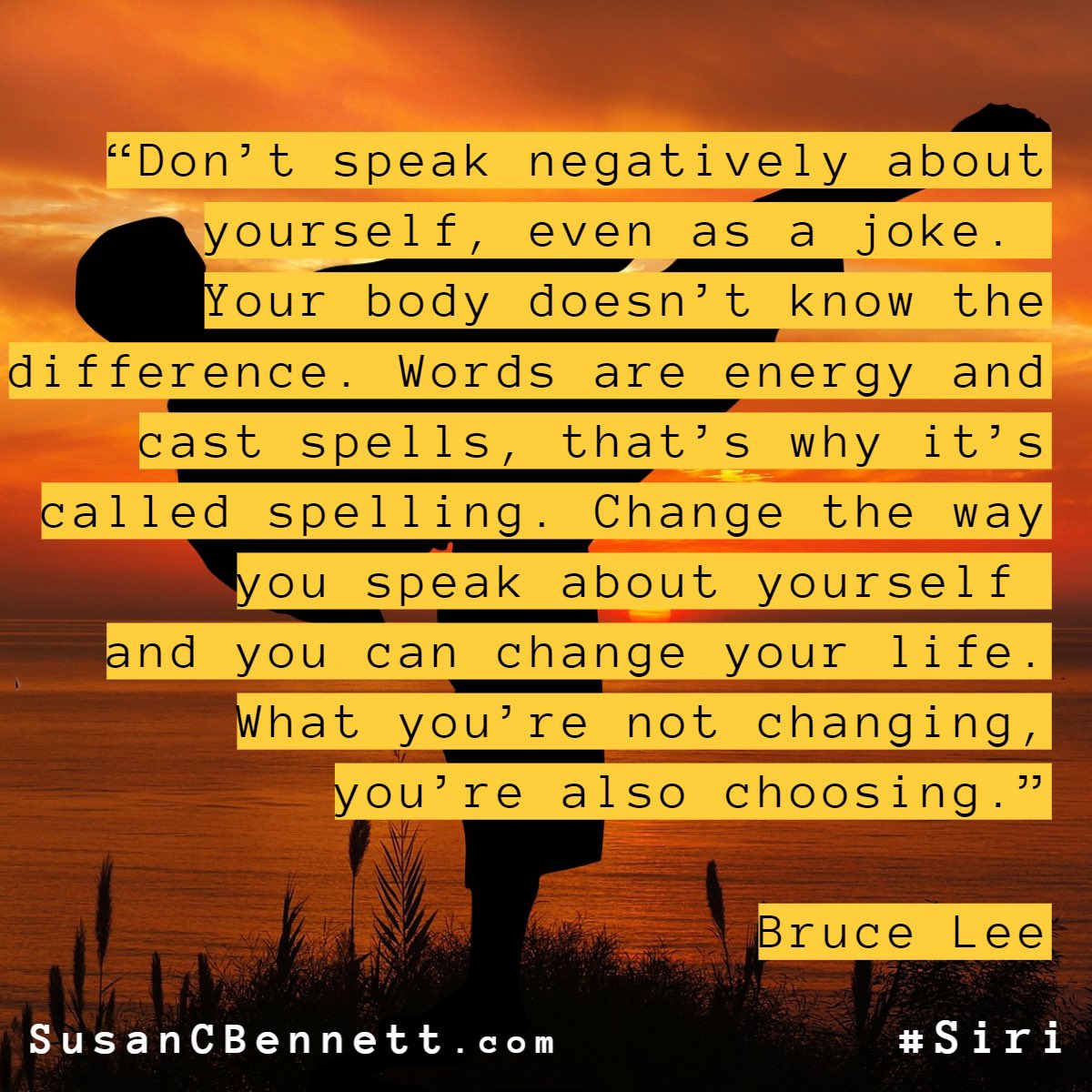 #WordsMatter #VoicesMatter #ActionsMatter SusanCBennett.com #Siri