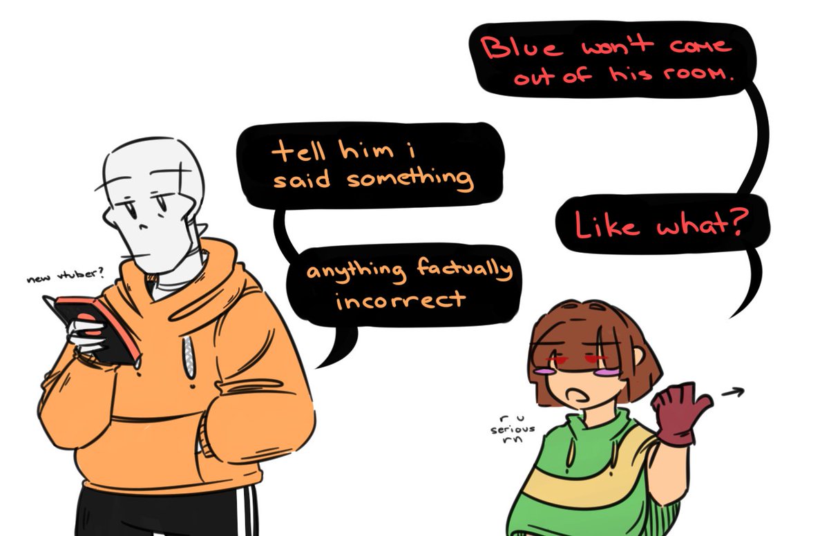 arceal_doodles's tweet photo. yup, totally is #undertale #underswap #sans #papyrus #chara https://t.co/bsx6AJeHgq