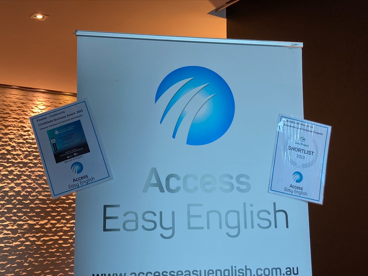 easyenglish4u_'s tweet photo. Access Easy English is at the National Disability Summit. You can stop by our table to speak to Cathy about #easyEnglish #Disability22 @accesseasyengli https://t.co/2f0DK1pOaF