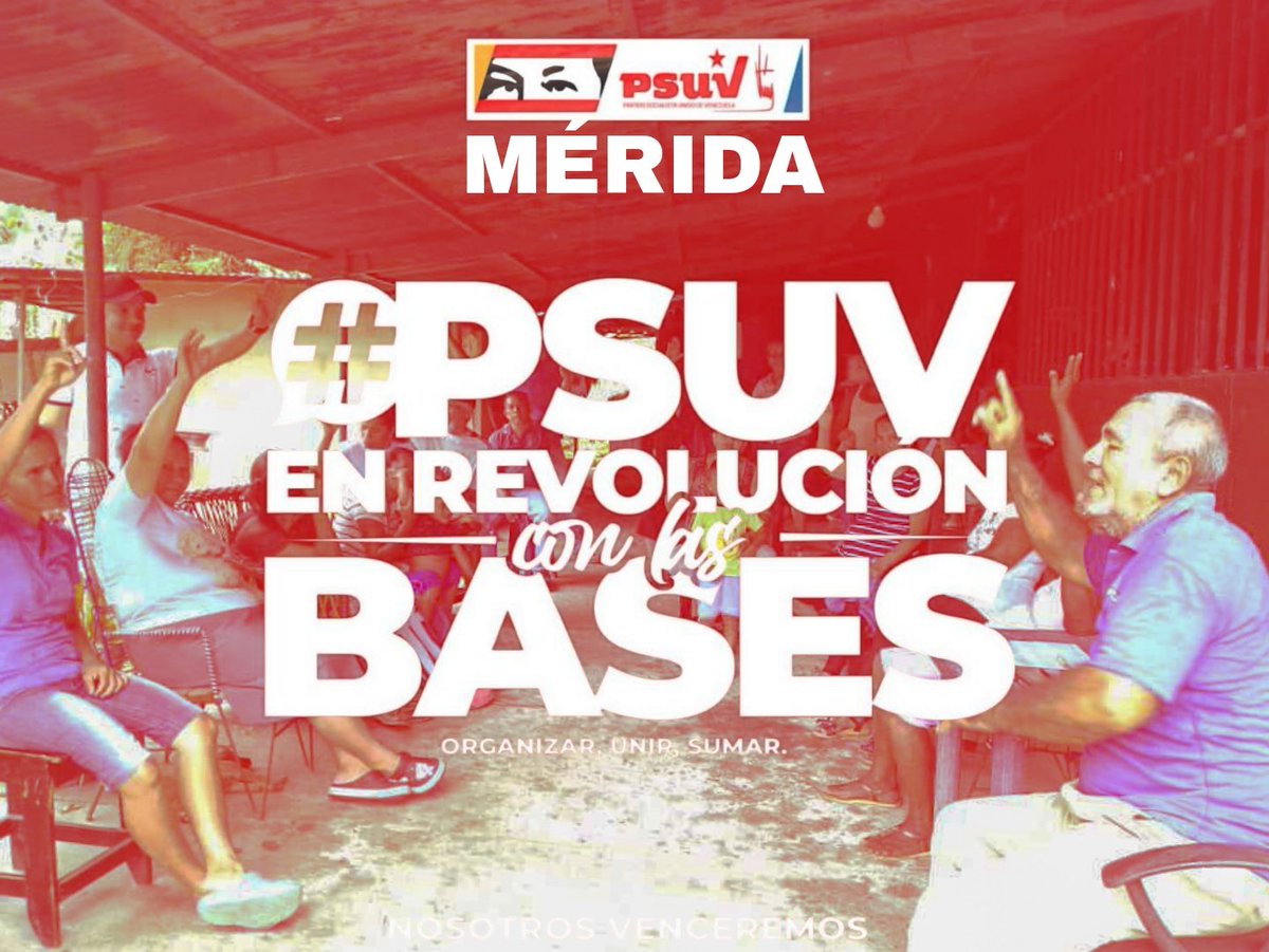 JEHYSONGUZMAN's tweet photo. Felicito a la militancia de Mérida, ustedes son la fuerza del @partidopsuv. Extraordinaria jornada para renovación rumbo a lo que será el cambio o ratificación de las jefaturas de calle, comunidad y UBCH, nuestras estructuras de base; los 23 municipios en asambleas ¡VENCEREMOS! https://t.co/DkDNY1wx3M