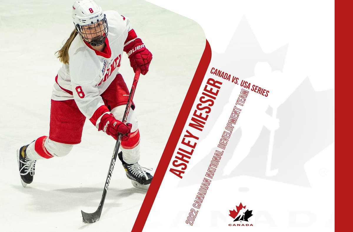 Congratulations to Ashley Messier who will compete with the Canadian National Women’s Development Team in a three-game series against USA Aug. 17-20 in Calgary, Canada.