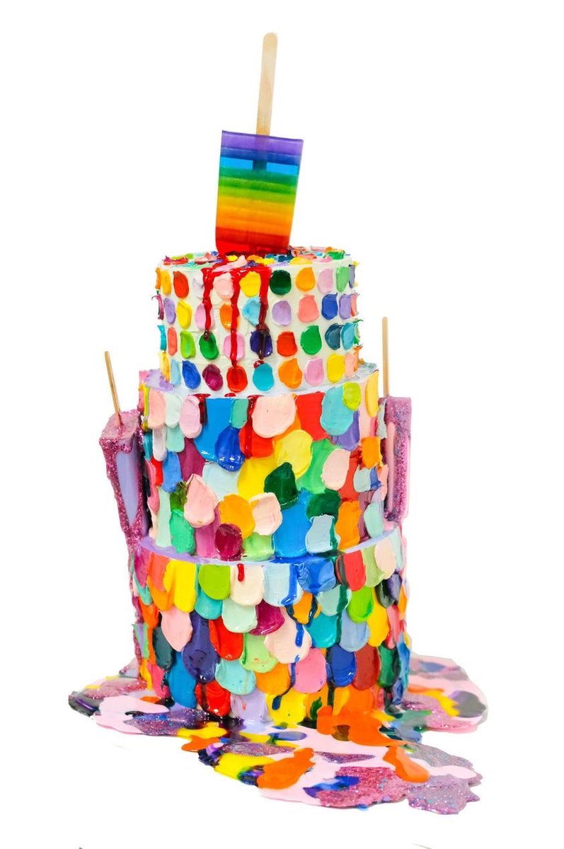 Check out these cake sculptures I made with pop artist <a href="/benzensberger/">Betsy Enzensberger</a>! annmariecoolick.com/shop #cake #sculpture #collab