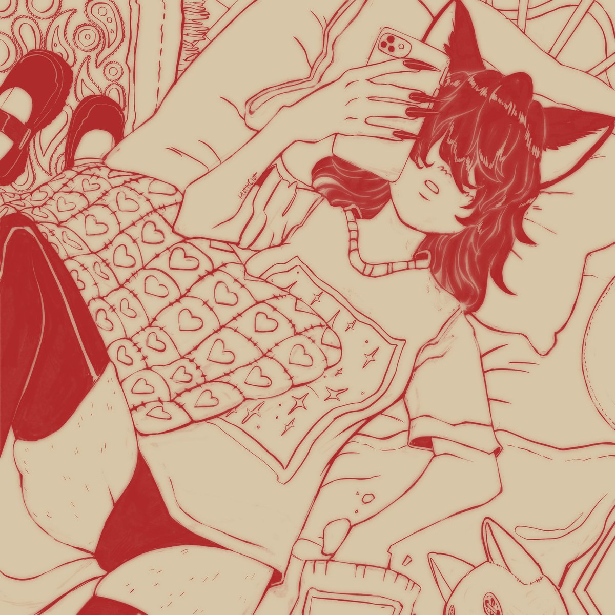 mothclot's tweet photo. Cat girl beefin on twitter https://t.co/nbpuRGzCDo
