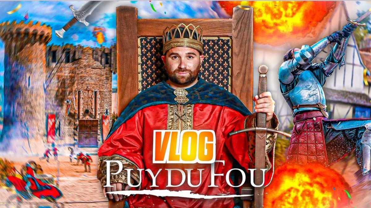 AgenceStormy's tweet photo. Nouvelle vidéo ! @Wonder_Hook qui passe un excellent moment au Puy du Fou 🏰 ⚔️ #vlog
➡️ https://t.co/EoB25iQZZ9 https://t.co/fvLJUwUtfm