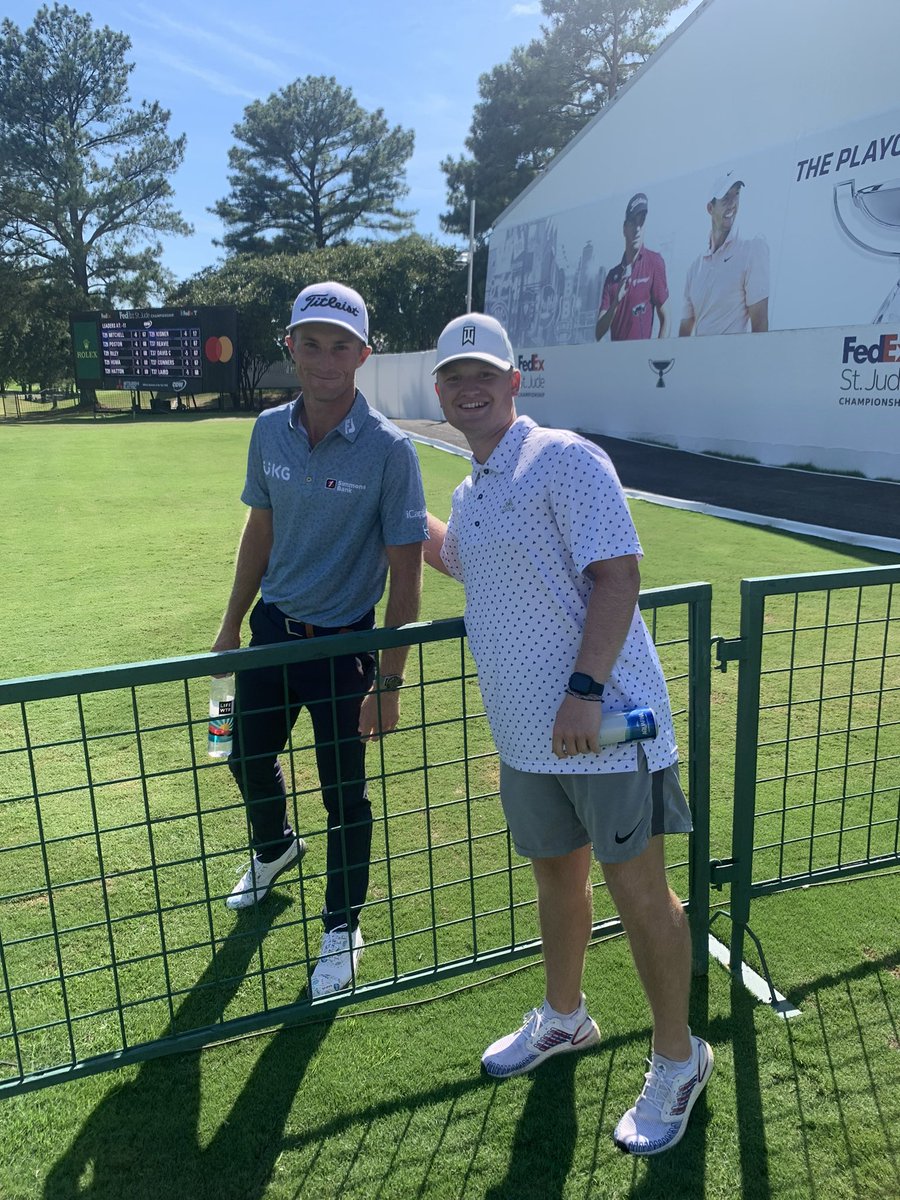 carsonchapman15's tweet photo. Hey @WillZalatoris congrats on the win in Memphis! Now let’s celebrate with an appearance on @PardonMyTake like we discussed yesterday. Make it happen @BarstoolBigCat @PFTCommenter!! #Golf https://t.co/zwAL23sjAI