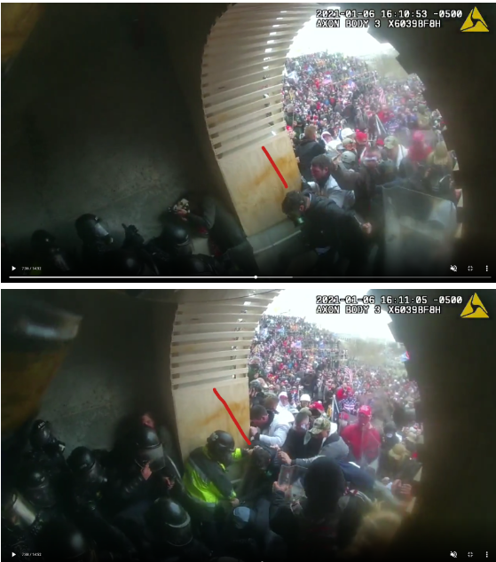 DianthaSol's tweet photo. #GasMaskBatMan Shortly after 4pm, kicking and grabbing police officers. #RedFace45 #SwedishScarf #FlagGaiterCopHater #BloodyHeadWound #GroundRoundGuy
BWC: 7:11 on https://t.co/AuLXugS9RB
Surveillance: 2:10:51 https://t.co/lvDZoc61TB https://t.co/1jDNFwTSRs