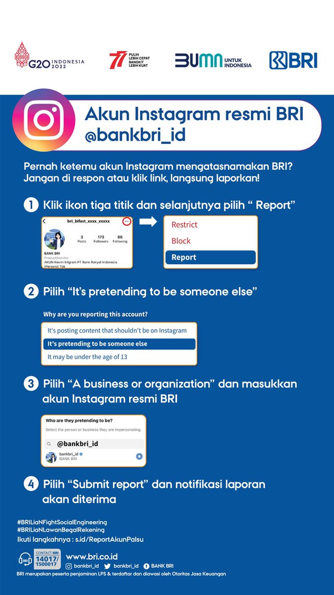 EddySup75404751's tweet photo. Take Down Akun Palsu di Telegram dan WA                                                  #BrillianFightSocialEngineering             #BrillianLawanBegalRekening https://t.co/xzI5ReGny9
