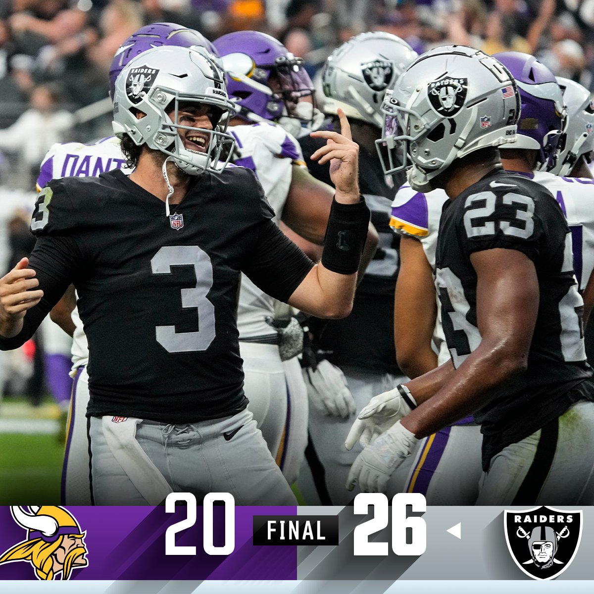 NFL on Twitter "FINAL The Raiders get the win to move to 20 in the