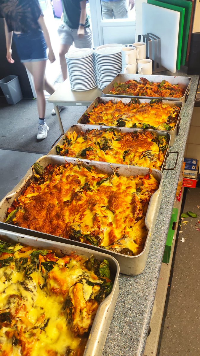 EcoWeeks's tweet photo. Pasta bake and Eton mess have been consumed, songs have been sung, stories told and beds have been gratefully journeyed to! We're so excited for the week! #ecoweeks #foodforthesoul #excited https://t.co/SVeUWuTpY1
