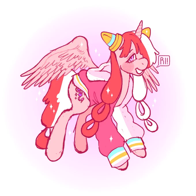 Shanks ripped an alicorn base off deviantart and made a Mary Sue 